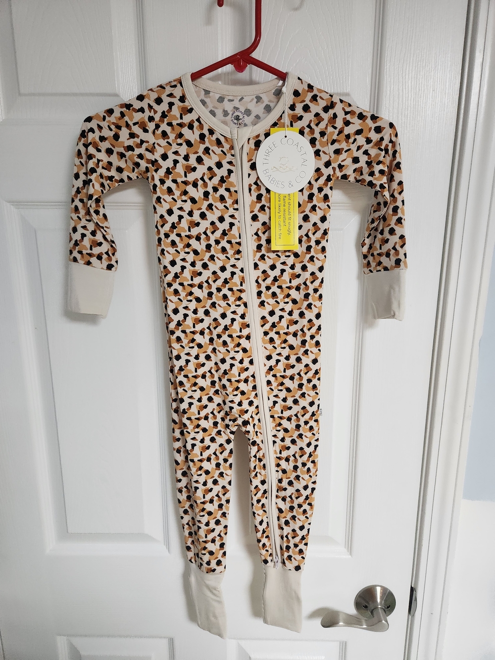 Three Coastal Babies & Co "Sasha" Leopard Print Kids Footie